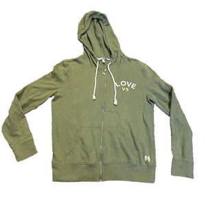 Victoria’s Secret Army Green Zip Up Hoodie